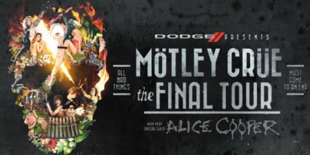 Pôster da "The Final Tour" do Mötley Crüe