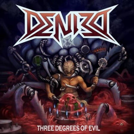 Capa de "Three Degrees of Evil", novo single do Denied