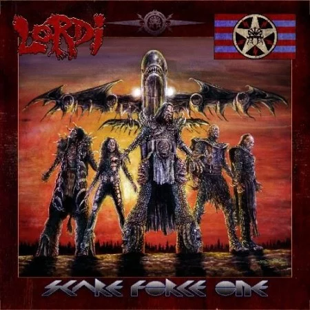 Capa de "Scare Force One", o novo álbum do Lordi