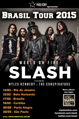 Slash volta ao Brasil em março do próximo ano