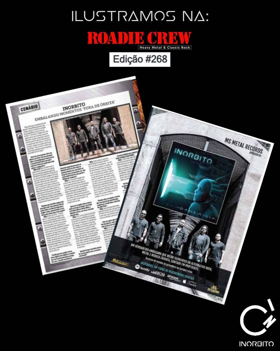 INORBITO: Roadie Crew divulga entrevista exclusiva da banda em sua nova edição
