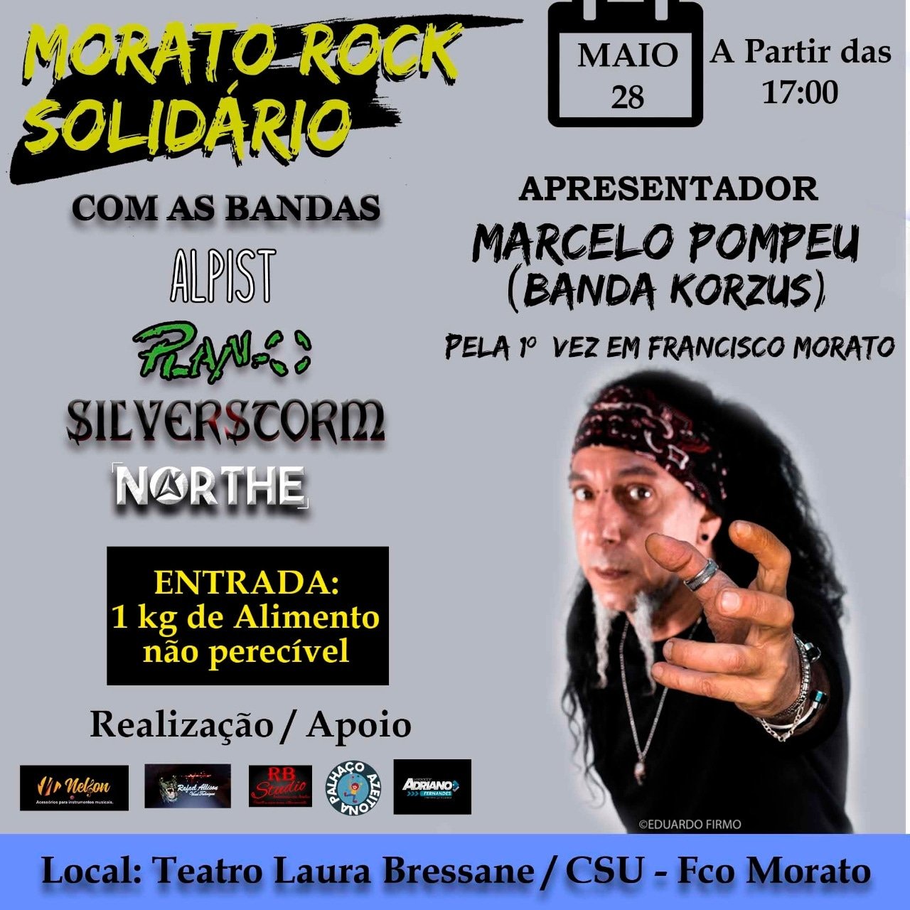 SILVERSTORM: confirmada no Morato Rock Solidário do dia 28 de maio